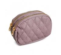 Rhombic Quilted Leather Cents Purse, Color to 2