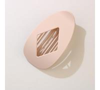 Rhombus flat oval hairpin back head disc hair duck bill clip shark clip hair accessories (#4 Frosted apricot)