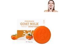 Rhoms Persimmon Soap for Old People, Japanese Persimmon Soap for Nonenal, Persimmon Goat Milk Soaps, Rhoms Soap, Moisturizing Body Cleanser, Deeply Cleansing & Moisturizing Body Bar (1)