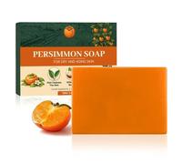 Rhoms Persimmon Soap for Old People, Persimmon Soap for Nonenal, Persimmons Deodorant Soaps Bar, Deep Cleaning, Removes Odors, Natural Hand & Body Soaps with Abundant Foam for Men and Women (1PC)