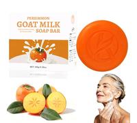 Rhoms Persimmon Soap for Old People, Rhoms Soaps, Persimmon Soap for Nonenal, Persimmon Goat Milk Soaps, Removes Odors, Deodorant Bath Bar for Men & Women, Moisturizing Body Cleanser (1PC)