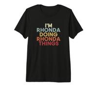 Rhonda Name Rhonda Personalized Name First Given Premium T-Shirt