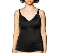 Rhonda Shear Ahh Women's Plus Size Molded Cup Camisole, Black, 1X