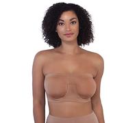 Rhonda Shear Women's Angel Seamless Underwire Bandeau Bra, Sienna, M