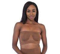 Rhonda Shear Women's Angel Seamless Underwire Bra, Clay, L