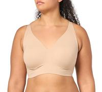 Rhonda Shear Women's Gel Bra with Back Closure T-Shirt, Opaque, Beige, 3X