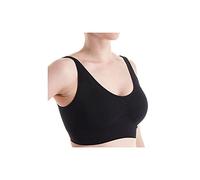 Rhonda Shear Women's Plus-Size Generation Bra with Removable Pads, Black, 1X