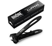Rhône Instruments Nail Clippers - 420J2 Surgical Grade Japanese Steel, Extra Wide Jaw, Cuts Thick Nails, Professional Sharp Curved Fingernail and Toenail Clipper for Manicure & Pedicure