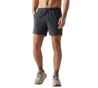 Rhone Men’s 5” Pursuit Shorts - Unlined Men’s Gym Shorts with All-Way Stretch, Zipper Pocket - Moisture Wicking Workout Short, Asphalt, Medium