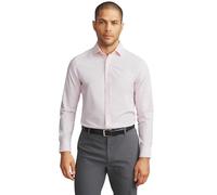 Rhone Men's State of Mind Shirt, Slim Fit Button Down Shirt, Performance Fabric, Anti Odor, Pink Check, S
