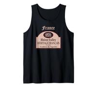 Rhône Valley France Vineyard Heritage Design Tank Top
