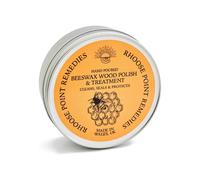 Rhoose Point Remedies Beeswax Polish & Wood Conditioner 100ml - 100% Natural British Beeswax (Hand Poured in Wales) for Oak, Pine, Beech - Food Safe