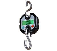 Rhorawill Crane Scale 150kg Double Accuracy Electronic Digital Hook Scale Mini LCD Loop Hanging Scale Luggage Fishing Scale Heavy Duty Weight Balance with Tare Function(Black)