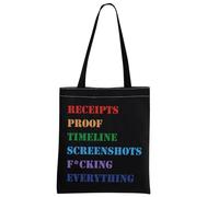 RHOSLC Inspired Gift Housewives Tote Bag Real Housewives Bravo Gift RHOSLC Merch (Timeline Black Tote)