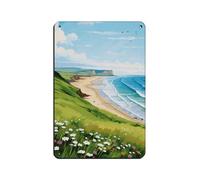 Rhossili Bay Tin Sign Vintage Metal Pub Club Cafe Bar Home Wall Art Decoration Poster Retro 8x12inch(20x30cm)