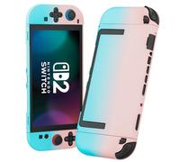 RHOTALL Pink Blue Dockable Case for Nintendo Switch 2 2025,Cute Hard Protective PC Shell Case,Slim Cover with Detachable joycon Compatible with Switch 2 7.9 Inch, for Girls