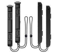 RHOTALL Wrist Strap for Switch 2 2025 joycons, Controller Hand Grip Wrist Lanyard for Switch 2, Ergonomic Replacement Accessories for Switch 2 joycon Controllers - 4 Pack Black