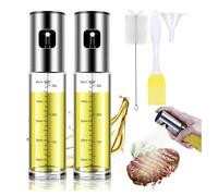 Rhovesy Oil Sprayer for Cooking, Oil Spray Bottle, Oil Spray for Cooking, Olive Oil Sprayer for Salad, Barbecue, Baking in the Kitchen (Pack of 2)