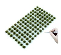 RHQFDM 120 Grass Tufts for Model Railways, OO Gauge & HO Scale Scenery - Static Grass Clusters for Dioramas, Wargaming Terrain, Miniature Bases (Early Autumn Style)