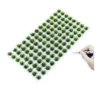 RHQFDM 120 Pieces Green Grass Tufts, 1:76 Static Grass Tufts for Model Railway, Diorama, Wargaming Terrain - for OO Gauge, N Gauge & 28mm Wargames