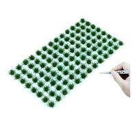 RHQFDM 120 Plants Green Static Grass Tufts,Miniature Model Grass for Airport/Railway,Gifts for Diorama Enthusiasts(Miniature Plant 2#)