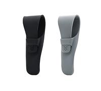 RHQFDM 2 Pcs Portable Razor Travel Case - Safety Waterproof Silicone Protector for Manual Razor Storage (Black+Grey)