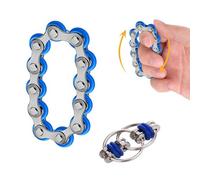 RHQFDM 2 Piece Infinite Flip Chain Flippy Chain Game Set Fidget Steel Toy Stress Relief