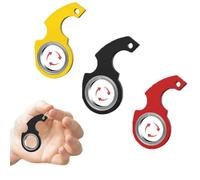 RHQFDM 3 Piece Keychain Fidget Toy,3 Colours Keychain Spinner,Funny Finger Spinning Key Chain,for Teens,Adults to Pass the Time and Reduce Negative Emotions