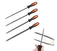 RHQFDM 4 Pieces File Set Workshop Files High Quality Metal File Set File Set incl 3.2mm 4.0mm 4.8mm 5.5mm 4-Types Round File Small Metal File for Metal DIY Craft