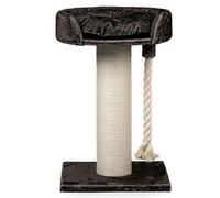 RHRQuality Cat Tree for Large Cats - Chartreux - 80 cm High - With Extra Thick 20 cm Sisal Post - Luxury Lying Area of ⌀60 cm - Taupe