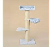RHRQuality Cat Tree for Large Cats - Royalty Deluxe - 158 cm High - With Extra Thick 20 cm Sisal Posts - Blue