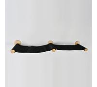 RHRQuality Wall-mounted Cat Climbing Wall - Wall Bridge - Load capacity up to 20KG - For Large Cats - With Sisal Mat - Black