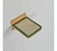 RHRQuality Wall-mounted Cat Climbing Wall - XXL Wall Shelves Set of 3 - Load Capacity up to 20KG - For Large Cats - With Non-Slip Cover - Pistachio