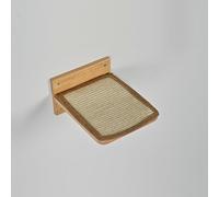 RHRQuality Wall-mounted Cat Climbing Wall - XXL Wall Shelves Set of 3 - Load capacity up to 20KG - For Large Cats - With Non-slip Cover - Cappuccino