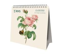RHS 2027 Desk Easel Calendar Official Licensed Royal Horticultural Society Calendar, Compact Desk Display, Monthly Layout Featuring Beautiful Garden Artwork, Gift for Gardening Lovers