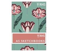 RHS A5 Sketchbooks, Pack of 3, Tulips, for Drawing, Sketching, Doodling, Writing and Scrapbook Designs, with Mixed Media, Pen, Ink, Painting and More, Art, Craft Supplies