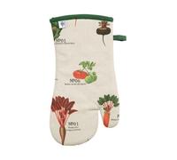 RHS by Dexam Single Oven Glove Benary Vegetables100% Cotton Stone/Green