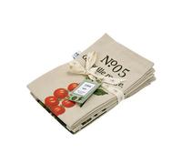 RHS by Dexam Napkins Benary Vegetables100% Cotton Stone/Green 4pcs