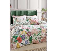 RHS Cottage Meadow 100% Cotton 200 Thread Count Duvet Cover Set Green
