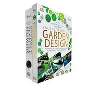 RHS Encyclopedia of Garden Design By DK & RHS Encyclopedia Of Plants and Flowers By Christopher Brickell 2 Books Collection Set