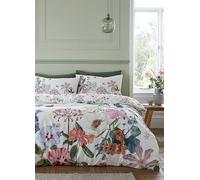 RHS Exotic Garden 100% Cotton 200 Thread Count Duvet Cover Set Green