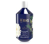 RHS Flower Show White Blooms Bath & Shower Gel with Bergamot, Rose & Vanilla Notes, Gently Cleanses and Leaves Skin Soft and Lightly Scented - 500 ml
