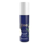RHS Flower Show White Blooms Body Mist Rose Jasmine Musk Notes 120ml | Delicate Light Fragrance Mist with Rose, Jasmine and Musk Notes. Leaves Skin Fresh and Elegantly Scented All Day.
