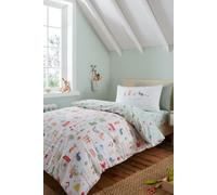 RHS 'My Allotment' Reversible Duvet Cover Set in Natural | Size: Single RHS Natural Single