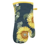 RHS Oven Mitt Retro Sunflower in Navy RHS Navy