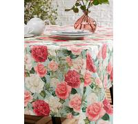 RHS Rose Garden 100% Indoor/ Outdoor Table Cloth Green