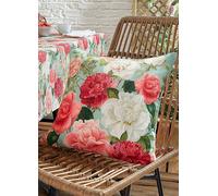 RHS Rose Garden 43 x 43cm Indoor/ Outdoor Cushion Green