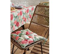 RHS Rose Garden Indoor/ Outdoor Seat Pad Green