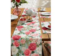 RHS Rose Garden Indoor/ Outdoor Table Runner Green
