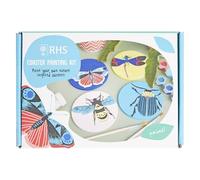 RHS Royal Horticultural Society Paint Your Own Coasters Kit for Children, Bees and Bugs Design, Kids Painting Craft, Art, Gift, Girls and Boys Arts and Craft Supplies, Birthday, Gift